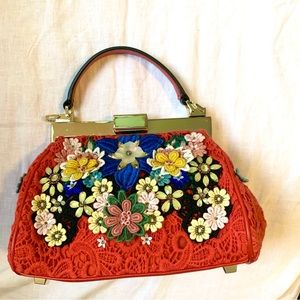 Alice + Olivia Embellished Small Mini top handle bag